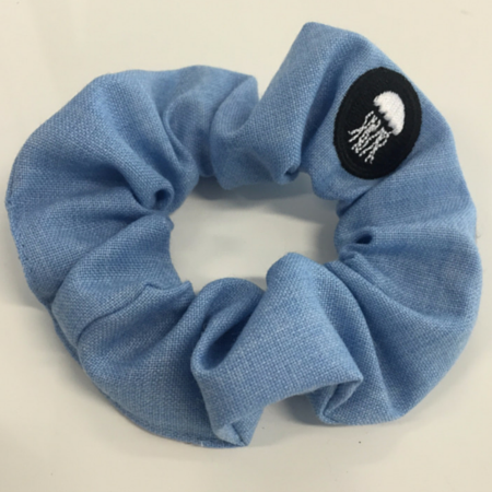 Blue Shark Scrunchie